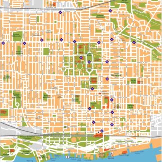 toronto vector map